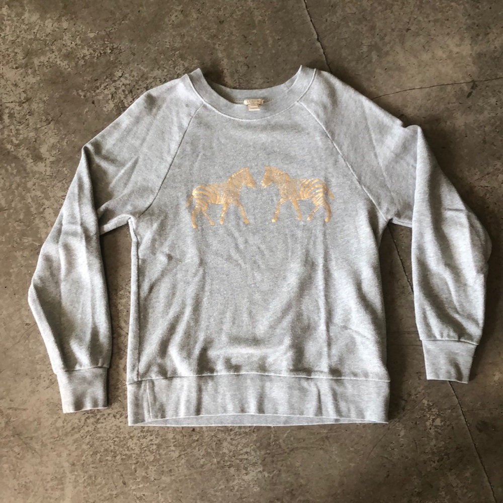 JCrew Zebra Sweater